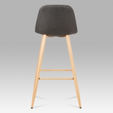 Barová stolička s kovovou podnožou Jorga, sivá - 6