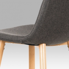 Barová stolička s kovovou podnožou Jorga, sivá - 8