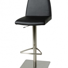 Barová stolička s nerezovou podnožou Amilo - 1