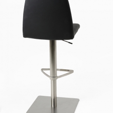Barová stolička s nerezovou podnožou Amilo - 9