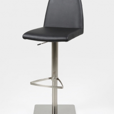 Barová stolička s nerezovou podnožou Amilo - 7