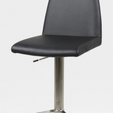 Barová stolička s nerezovou podnožou Amilo - 6