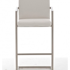 Barová stolička s nerezovou podnožou Aster textil - 3