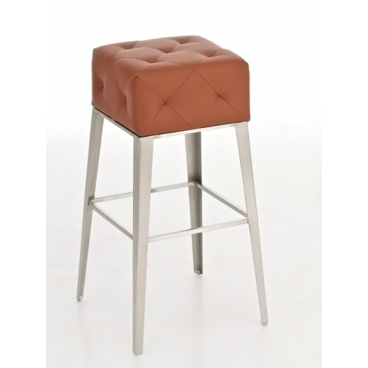 Barová stolička s nerezovou podnožou Bianca - 1