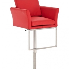 Barová stolička s nerezovou podnožou Burny - 2