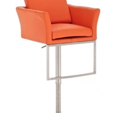 Barová stolička s nerezovou podnožou Burny - 6
