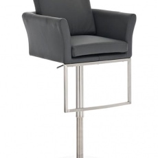Barová stolička s nerezovou podnožou Burny - 7
