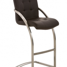 Barová stolička s nerezovou podnožou Dalton - 3