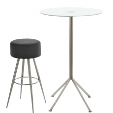 Barová stolička s nerezovou podnožou Fiona - 10