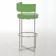 Barová stolička s nerezovou podnožou Lenny - 2
