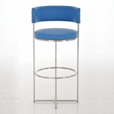 Barová stolička s nerezovou podnožou Lenny - 3
