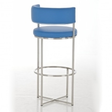 Barová stolička s nerezovou podnožou Lenny - 4