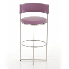 Barová stolička s nerezovou podnožou Lenny - 5
