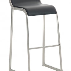 Barová stolička s nerezovou podnožou Paolo - 1