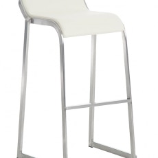 Barová stolička s nerezovou podnožou Paolo - 2