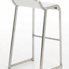 Barová stolička s nerezovou podnožou Paolo - 6