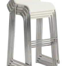 Barová stolička s nerezovou podnožou Paolo - 9