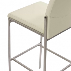 Barová stolička s nerezovou podnožou Timber - 12