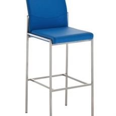 Barová stolička s nerezovou podnožou Timber - 2