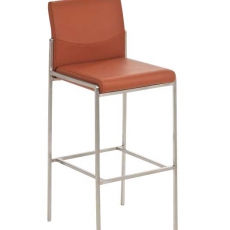 Barová stolička s nerezovou podnožou Timber - 4