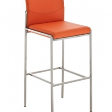 Barová stolička s nerezovou podnožou Timber - 7