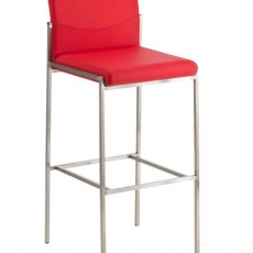 Barová stolička s nerezovou podnožou Timber - 8