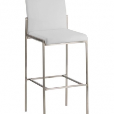 Barová stolička s nerezovou podnožou Timber - 9