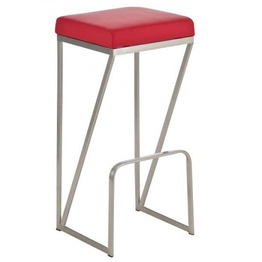 Barová stolička s nerezovou podnožou Wage  - 1