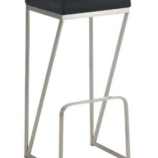 Barová stolička s nerezovou podnožou Wage  - 5