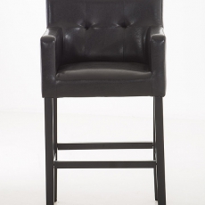 Barová stolička s opierkami Miranda, čierna podnož - 6