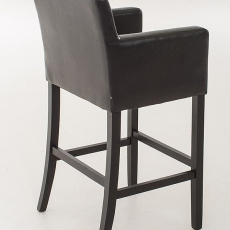 Barová stolička s opierkami Miranda, čierna podnož - 8