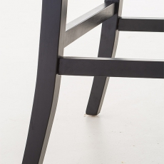 Barová stolička s opierkami Miranda, čierna podnož - 13