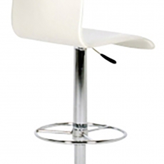 Barová stolička Sadie (Súprava 2 ks), biela/chróm - 2