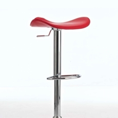 Barová stolička Salzburg, syntetická koža, červená - 2