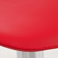 Barová stolička Salzburg, syntetická koža, červená - 6