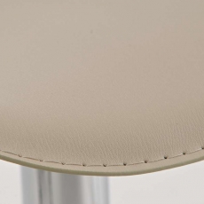 Barová stolička Salzburg, syntetická koža, krémová - 3