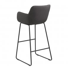 Barová stolička Sarah (SET 2 ks), tmavosivá - 6