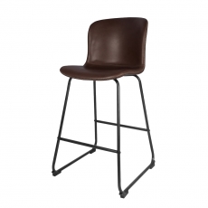 Barová stolička Serena (SET 2 ks), vintage hnedá - 1
