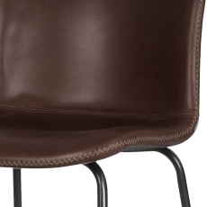 Barová stolička Serena (SET 2 ks), vintage hnedá - 2