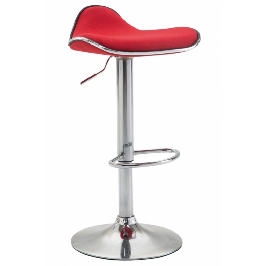 Barová stolička Shanghai, textil, červená - 1