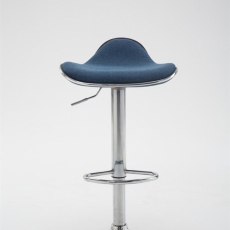 Barová stolička Shanghai, textil, modrá - 2