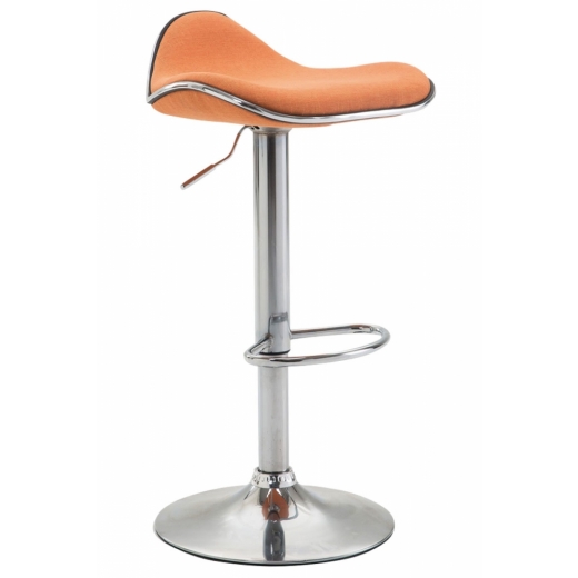 Barová stolička Shanghai, textil, oranžová - 1