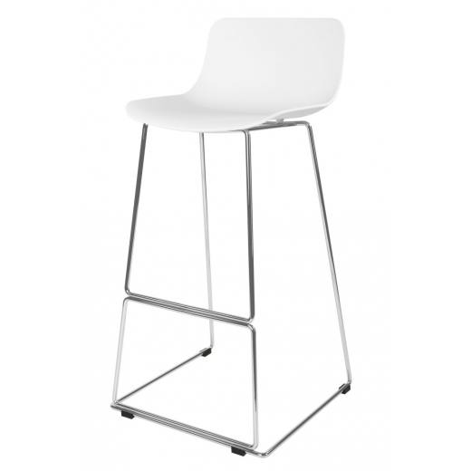 Barová stolička Slide, biela - 1