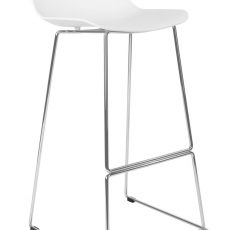 Barová stolička Slide, biela - 3