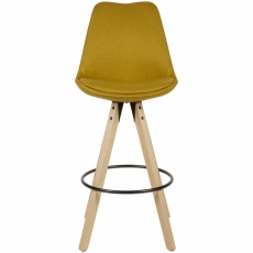 Barová stolička Steve (súprava 2 ks), žltá - 2