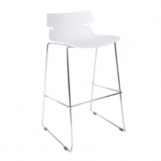 Barová stolička Stolen, biela - 1