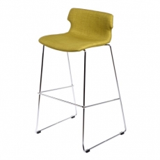 Barová stolička Stolen čalúnená, olivová - 1