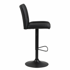 Barová stolička Sylvia II. (SET 2ks), syntetická koža, čierna - 3