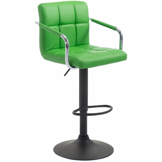 Barová stolička Tamara, zelená / čierna - 1