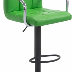 Barová stolička Tamara, zelená / čierna - 1